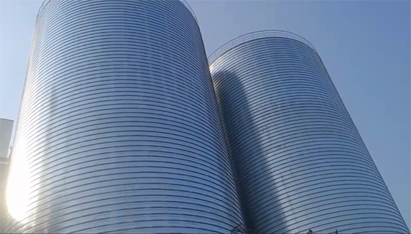 荣成2座混凝土高架卷板仓